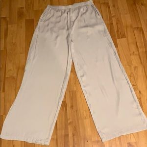 H&M silk wide leg pants.